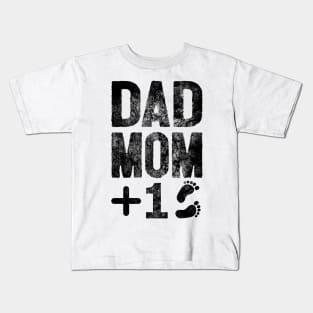 Dad Mom Plus One Kids T-Shirt